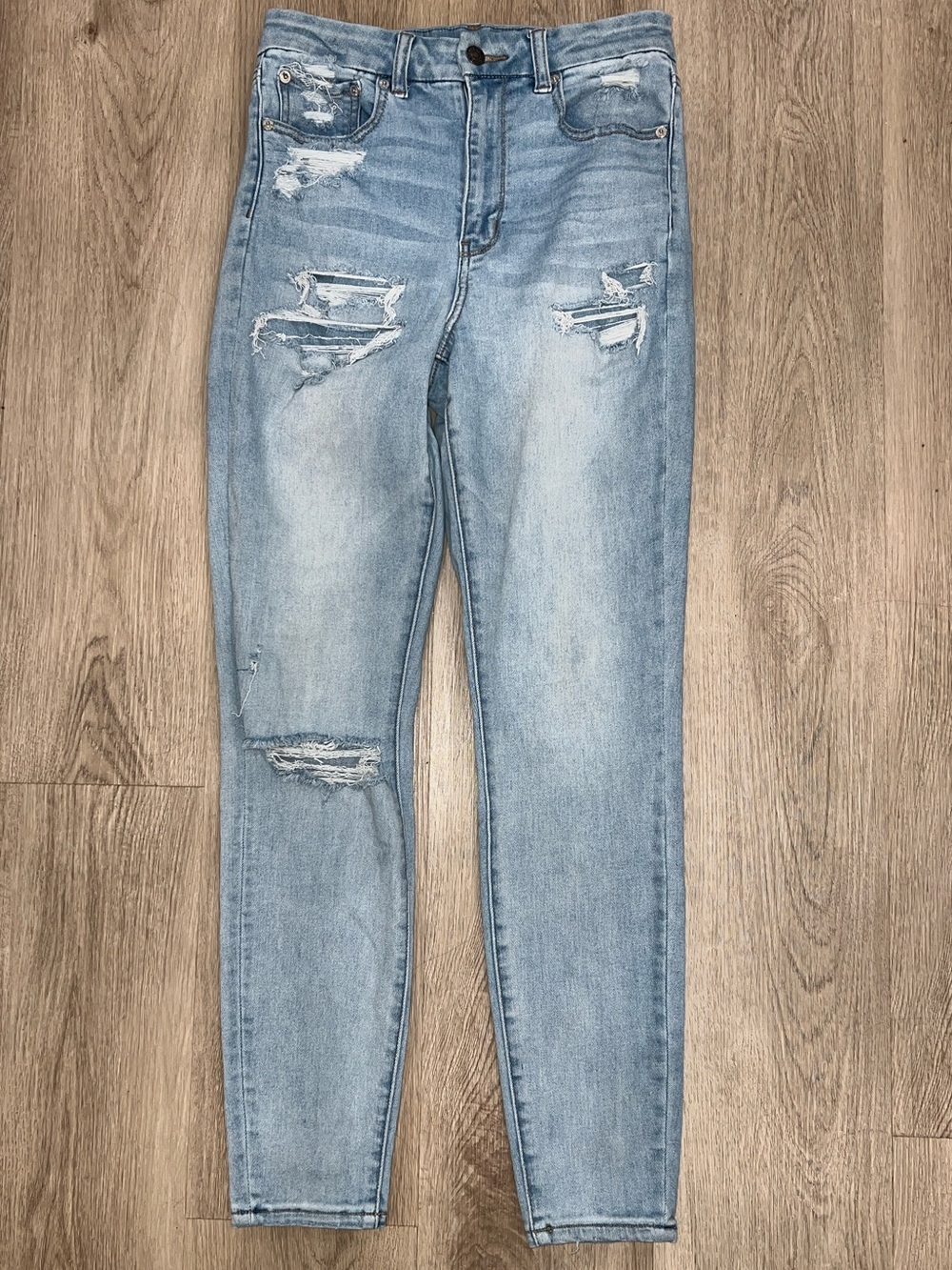 American Eagle Super Hi-Rise Curvy Jegging Jeans Next Level Stretch Size 6 - Picture 4 of 11